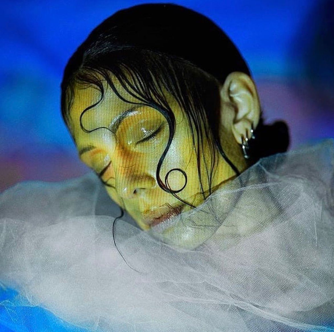 Artistic editorial with tulle